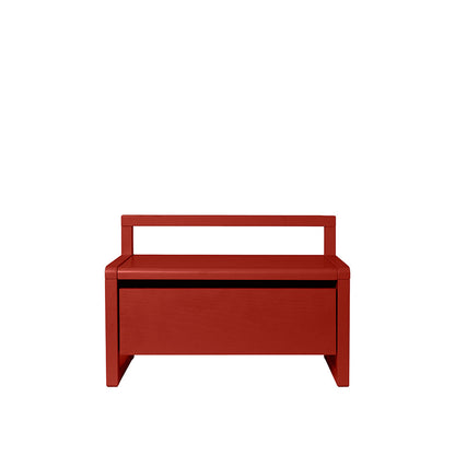 ferm Living barnebenk med oppbevaring, Little Architect storage bench - Poppy Red