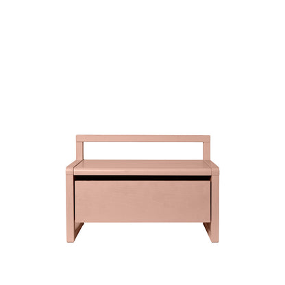 ferm Living børnebænk m opbevaring, Little Architect storage bench - Rose