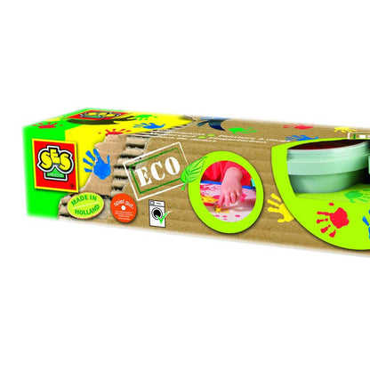 Fingermaling, Eco - 4 stk klare farger