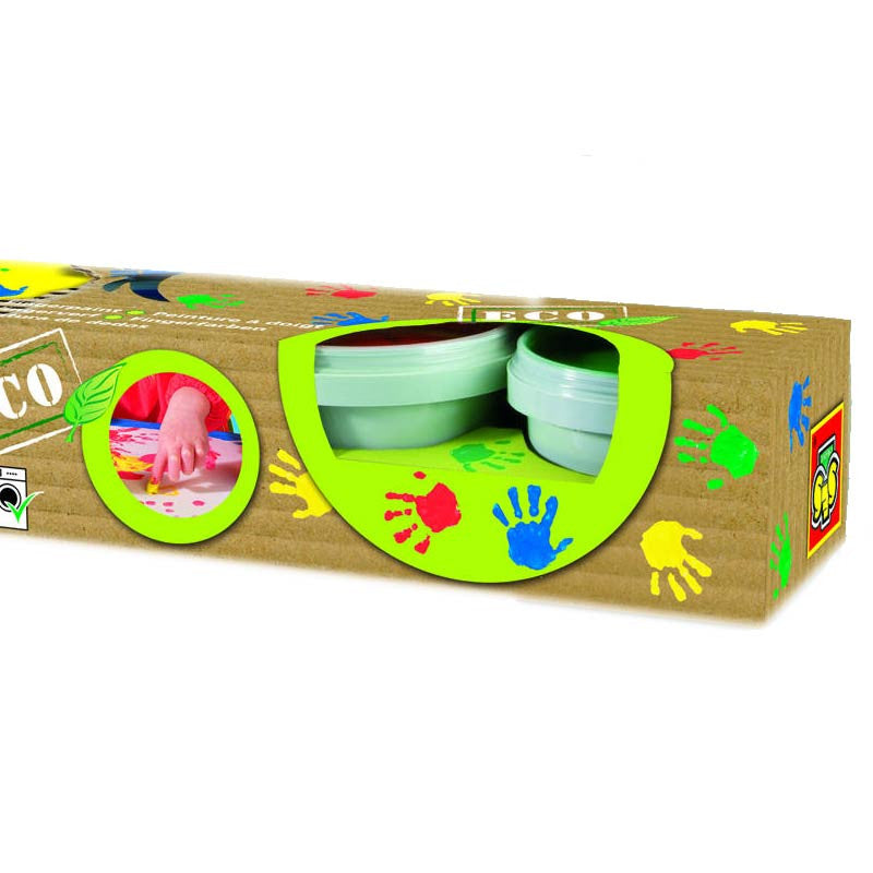 Fingermaling, Eco - 4 stk klare farger