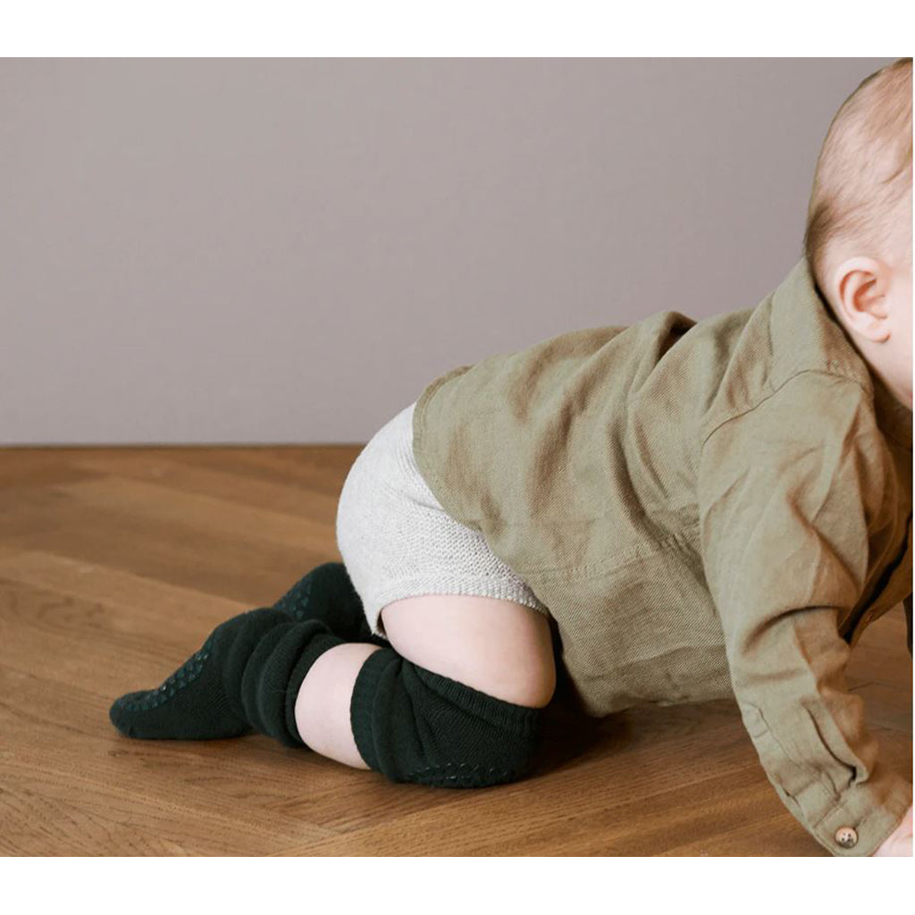 GoBabyGo knebeskyttere med gummiknotter, Forest green