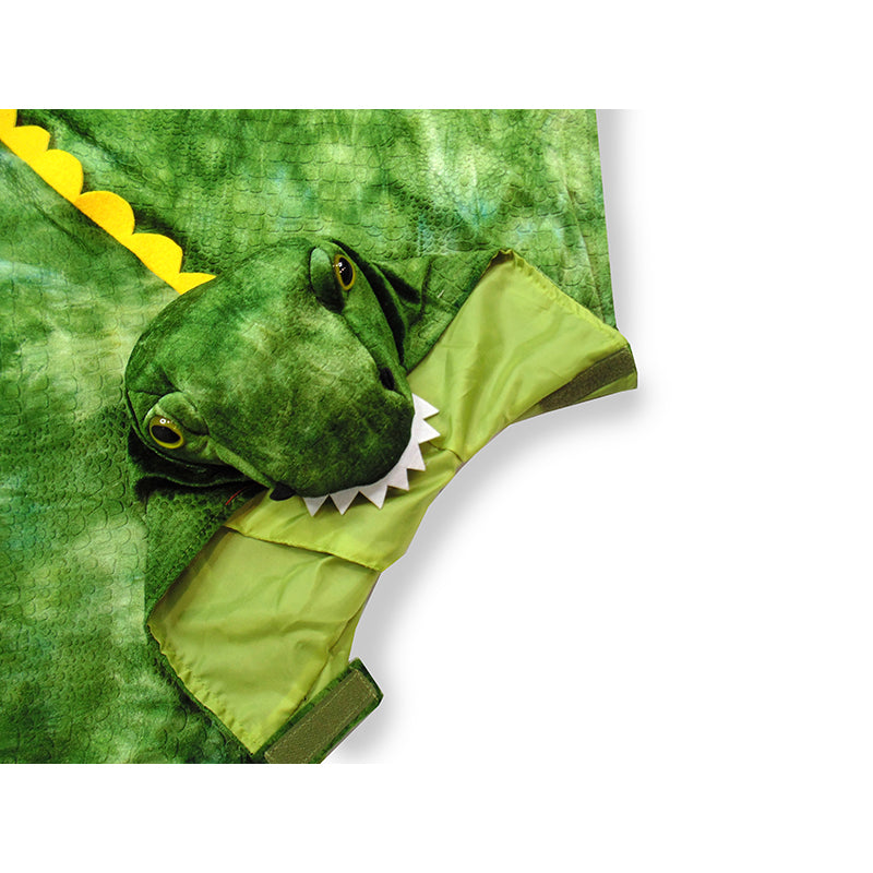 Great Pretenders dyrekostyme, T-Rex dinosaurkappe m. hette - str. 4-5 år