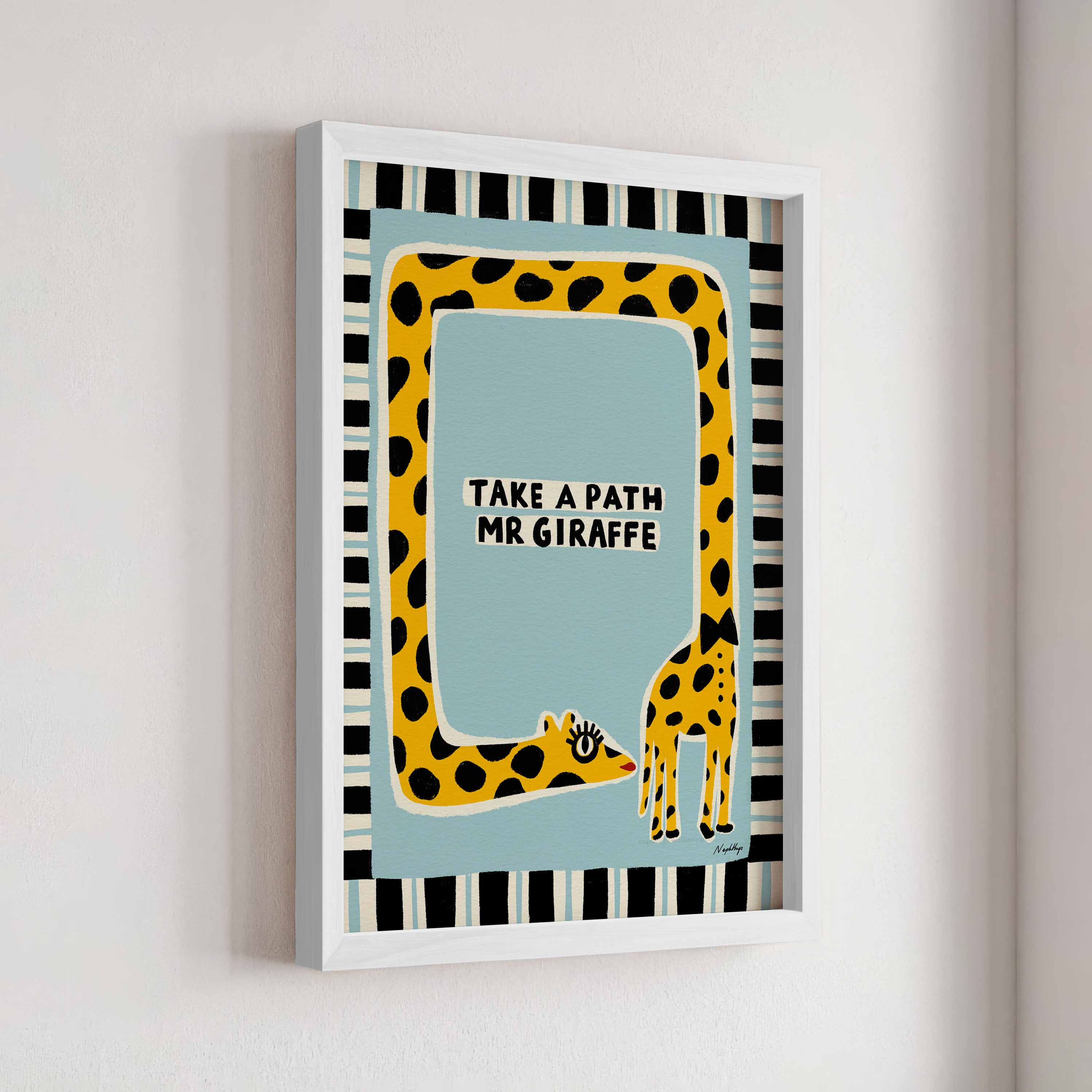 Nephthys Illustrated plakat, Take af Path Mr Giraffe - A4