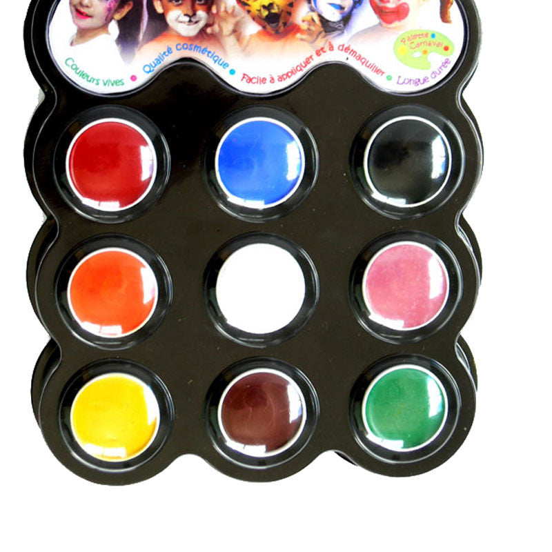 Grim Tout ansiktsmaling, karneval - 9 farger