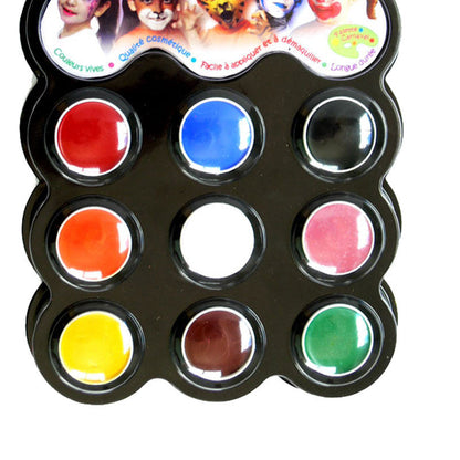 Grim Tout ansiktsmaling, karneval - 9 farger