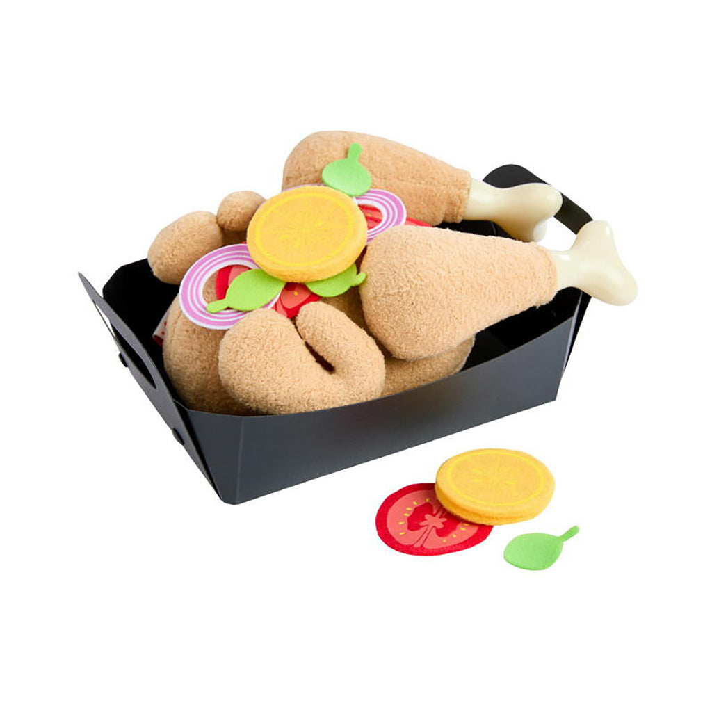 Haba legemad grillkylling med grøntsager og soft tilbehør