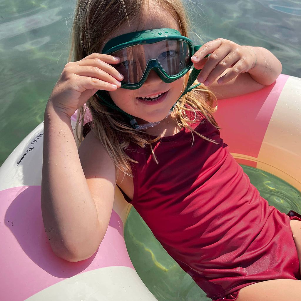 Petites Pommes svømmebriller, 3-8 år - Cannes blue