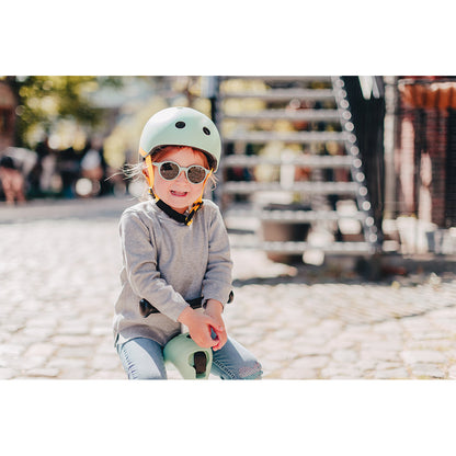 Scoot and Ride sykkelhjelm, Olive - Flere størrelser