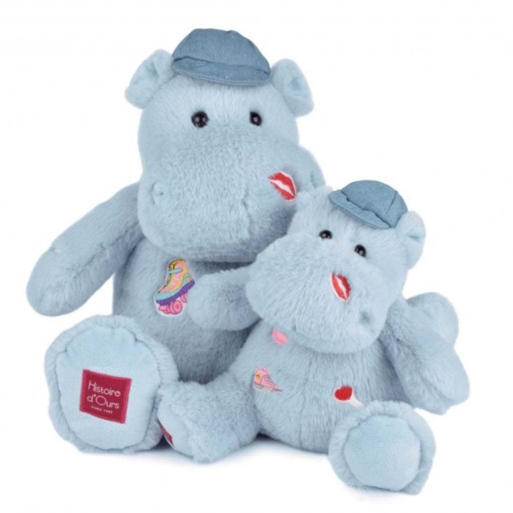 Hippo - Flodhest med stickers - 38 cm