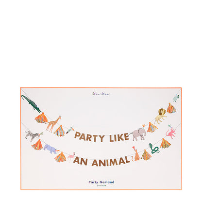 Meri Meri girlande m. safari dyr - 3.8 meter