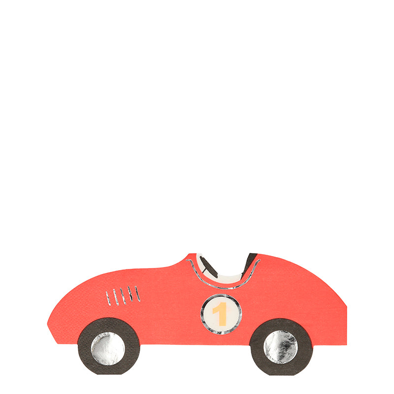 Meri Meri servietter, Race car - 16 stk.