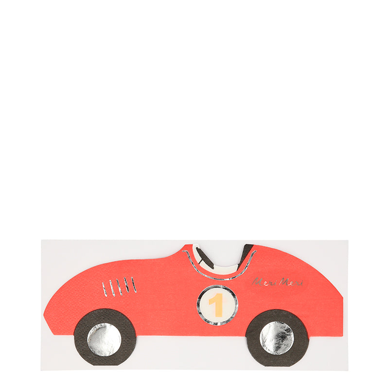 Meri Meri servietter, Race car - 16 stk.