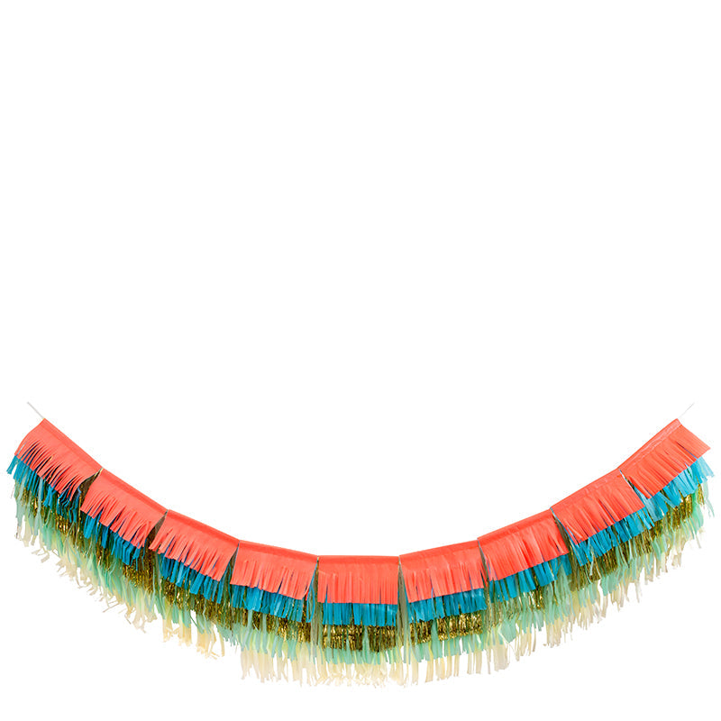 Meri Meri guirlande m. frynser, Colorful - 3 m