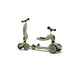 Scoot & Ride Highway Kick 1 scooter olivengrøn, 2-i-1 løbehjul og løbecykel