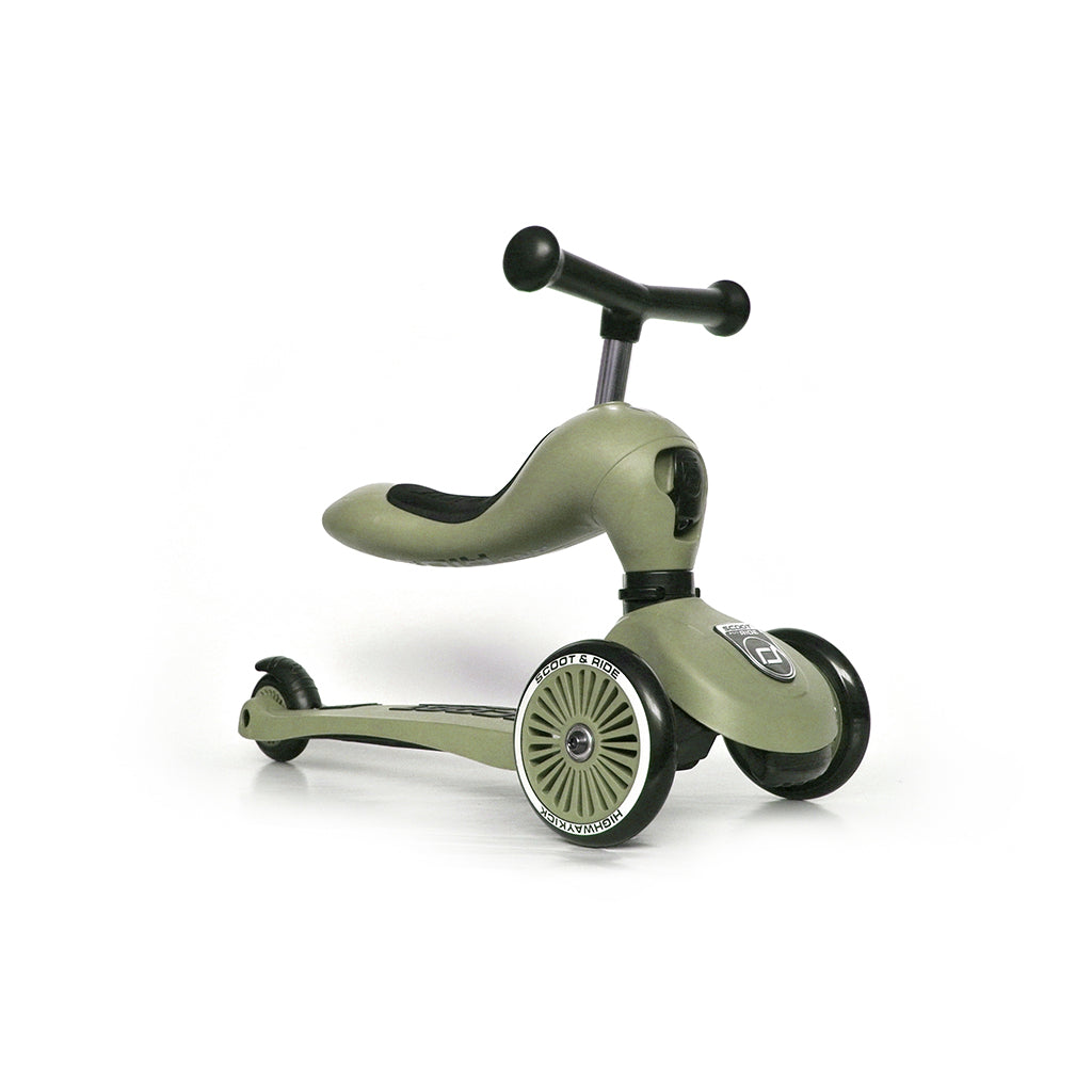 Scoot and Ride Highway Kick 1, sparkesykkel - Olive
