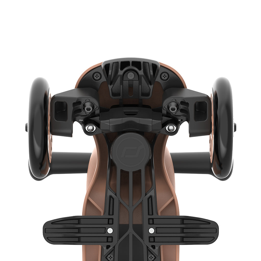 Scoot and Ride, Highway Kick 1, Push &amp; Go sparkesykkel med skyvestang - Mocha