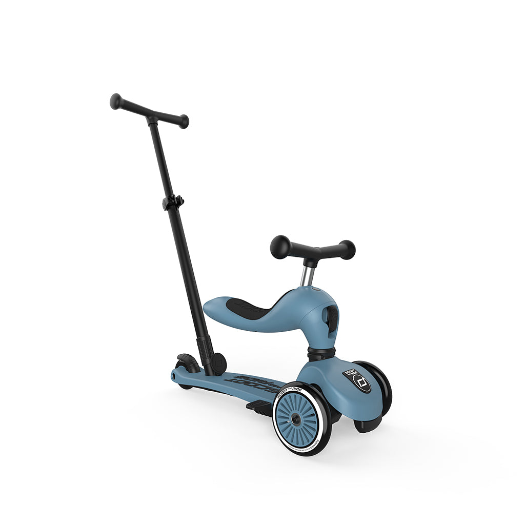 Scoot and Ride, Highway Kick 1, Push &amp; Go sparkesykkel med skyvestang - Stål