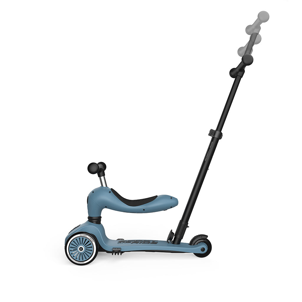 Scoot and Ride, Highway Kick 1, Push &amp; Go sparkesykkel med skyvestang - Stål