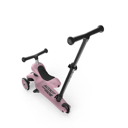 Scoot and Ride, Highway Kick 1, Push &amp; Go sparkesykkel med skyvestang - Wildberry