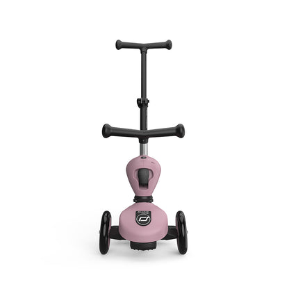 Scoot and Ride, Highway Kick 1, Push &amp; Go sparkesykkel med skyvestang - Wildberry