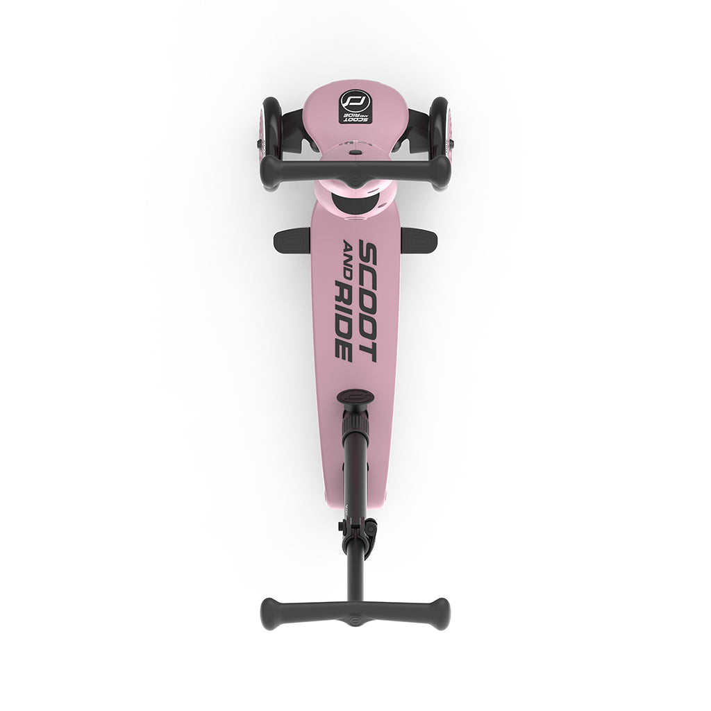 Scoot and Ride, Highway Kick 1, Push &amp; Go sparkesykkel med skyvestang - Wildberry
