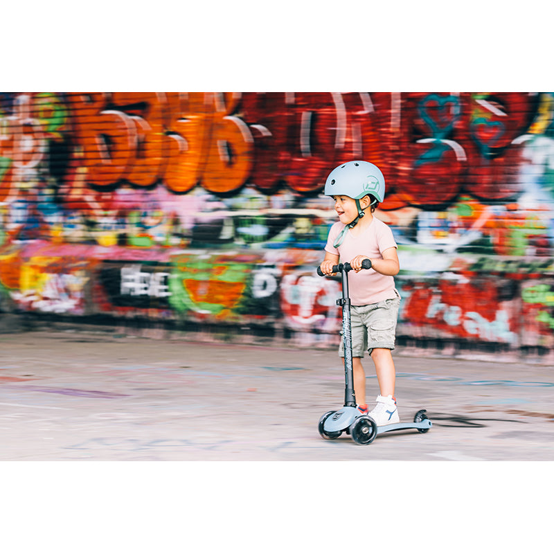 Scoot and Ride Highway Kick 3, sparkesykkel - LED Steel