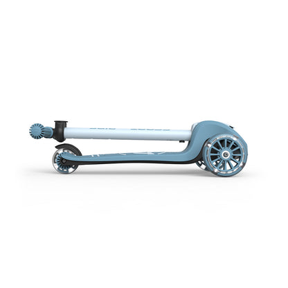 Scoot and Ride Highway Kick 3S, sparkesykkel - LED Steel