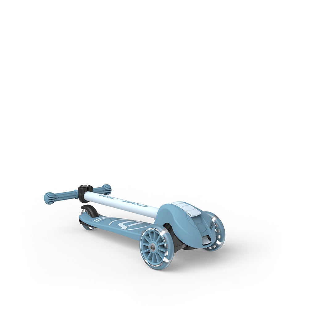 Scoot and Ride Highway Kick 3S, sparkesykkel - LED Steel