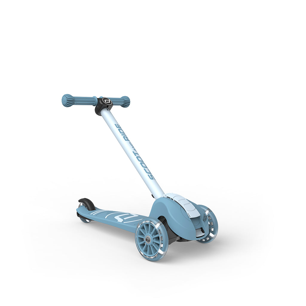 Scoot and Ride Highway Kick 3S, sparkesykkel - LED Steel
