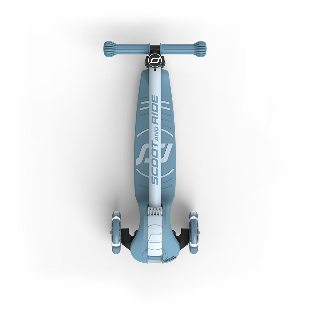 Scoot and Ride Highway Kick 3S, sparkesykkel - LED Steel