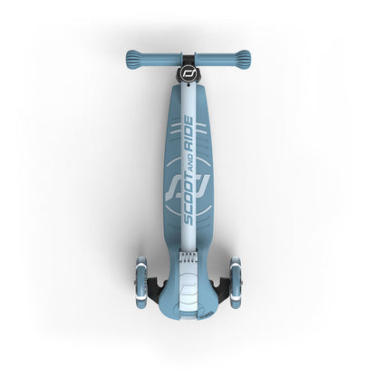 Scoot and Ride Highway Kick 3S, sparkesykkel - LED Steel