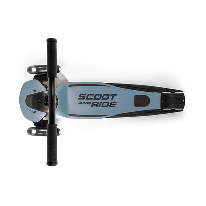 Scoot and Ride Highway Kick 5, sparkesykkel - LED Steel