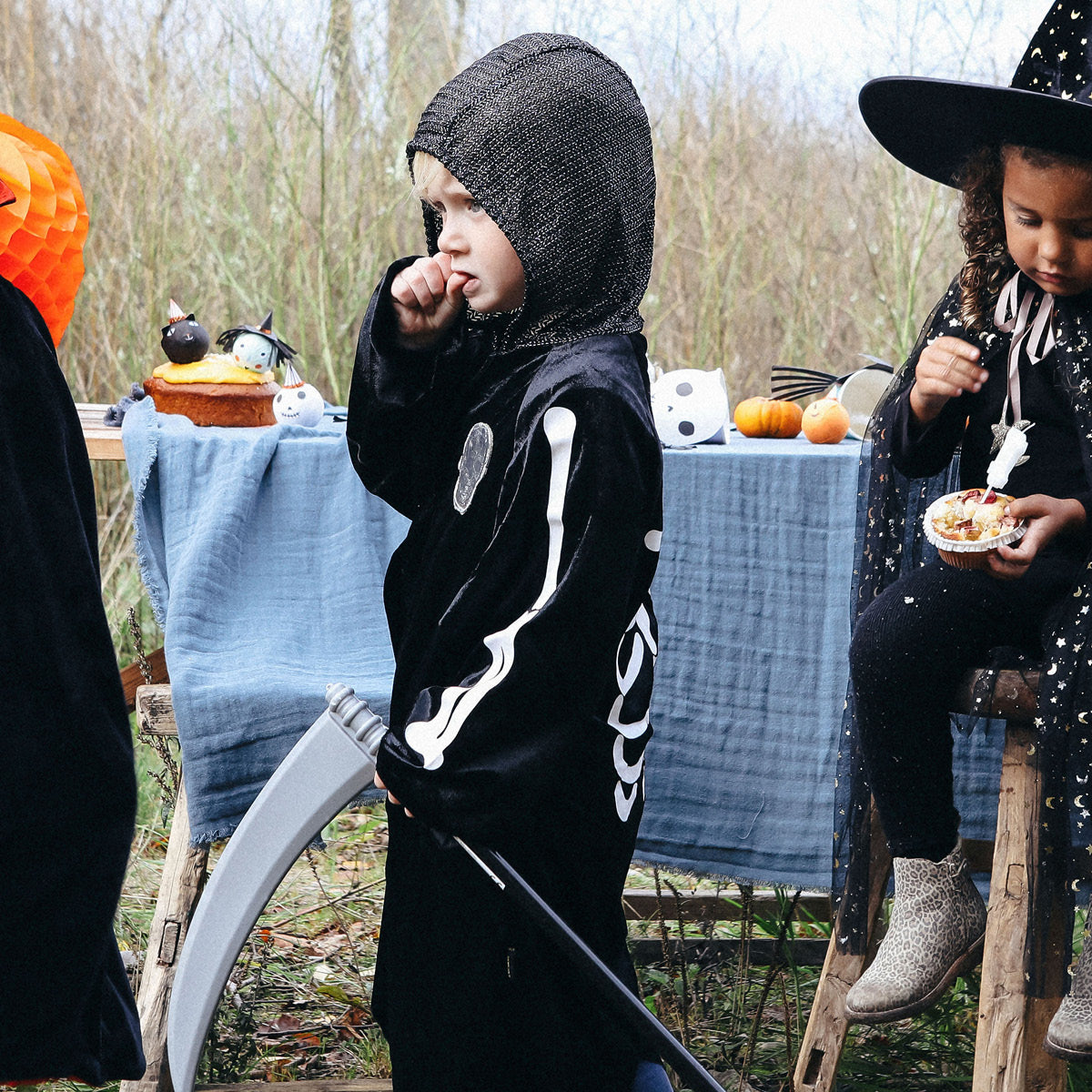 Souza Casper kappe med skjelettprint, Str. 3-10 år