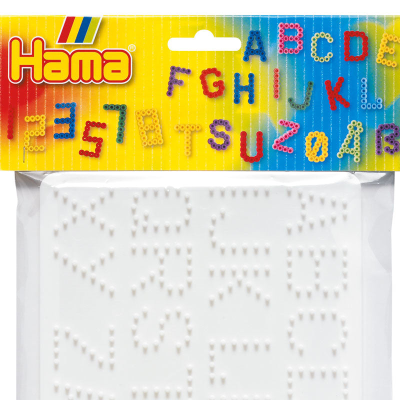 Hama perlebrett til Midi perler - 2 stk tall og bokstaver
