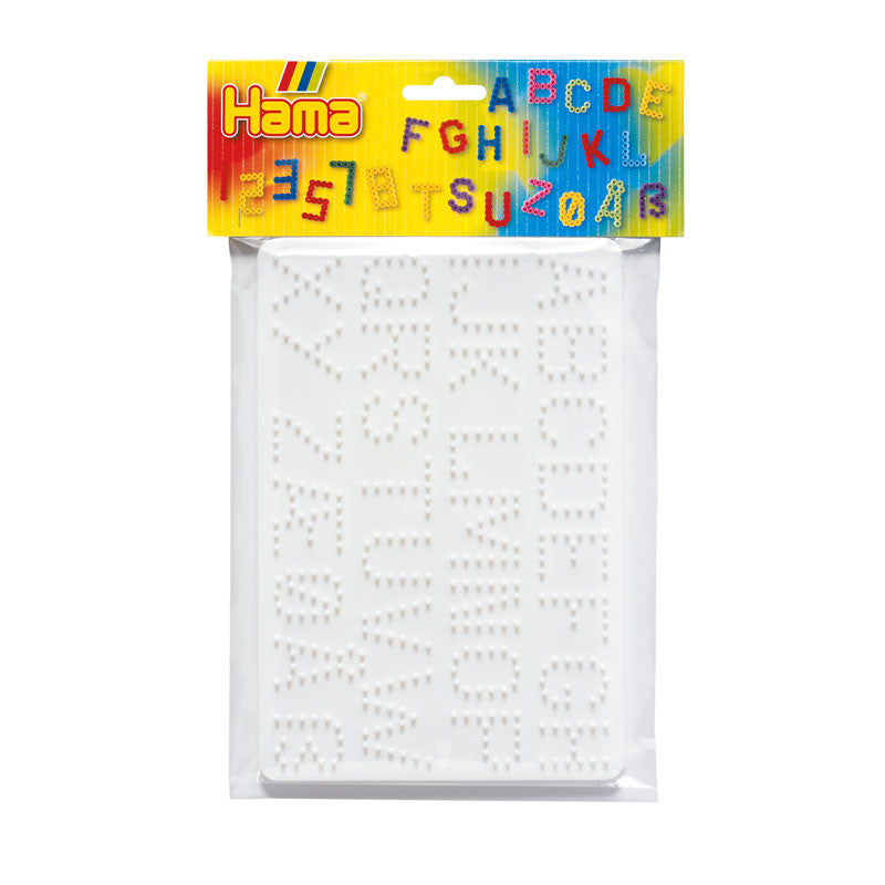 Hama perleplade til Midi perler - 2 stk tal og bogstaver