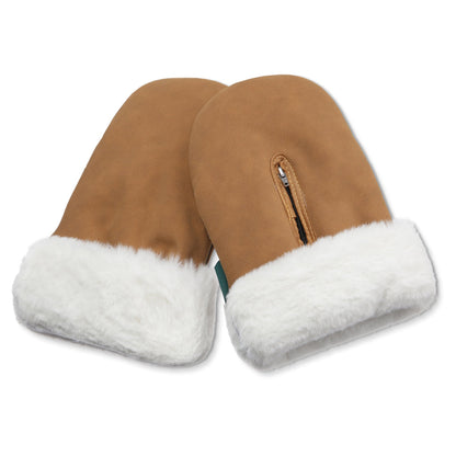 KongWalther Østerbro Vognvotter - Brown faux suede