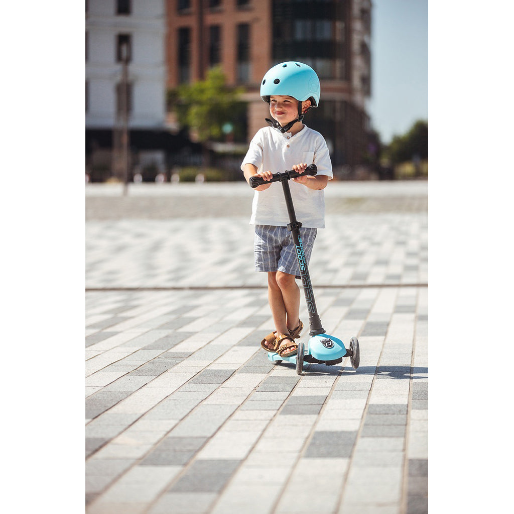 Scoot and Ride Highway Kick 3, sparkesykkel - LED Blueberry