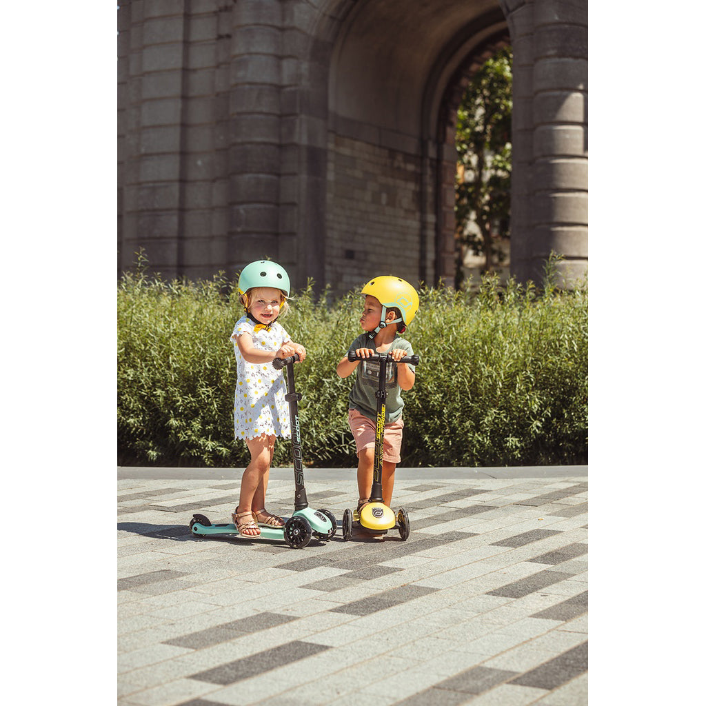 Scoot and Ride Highway Kick 3, sparkesykkel - LED Peach