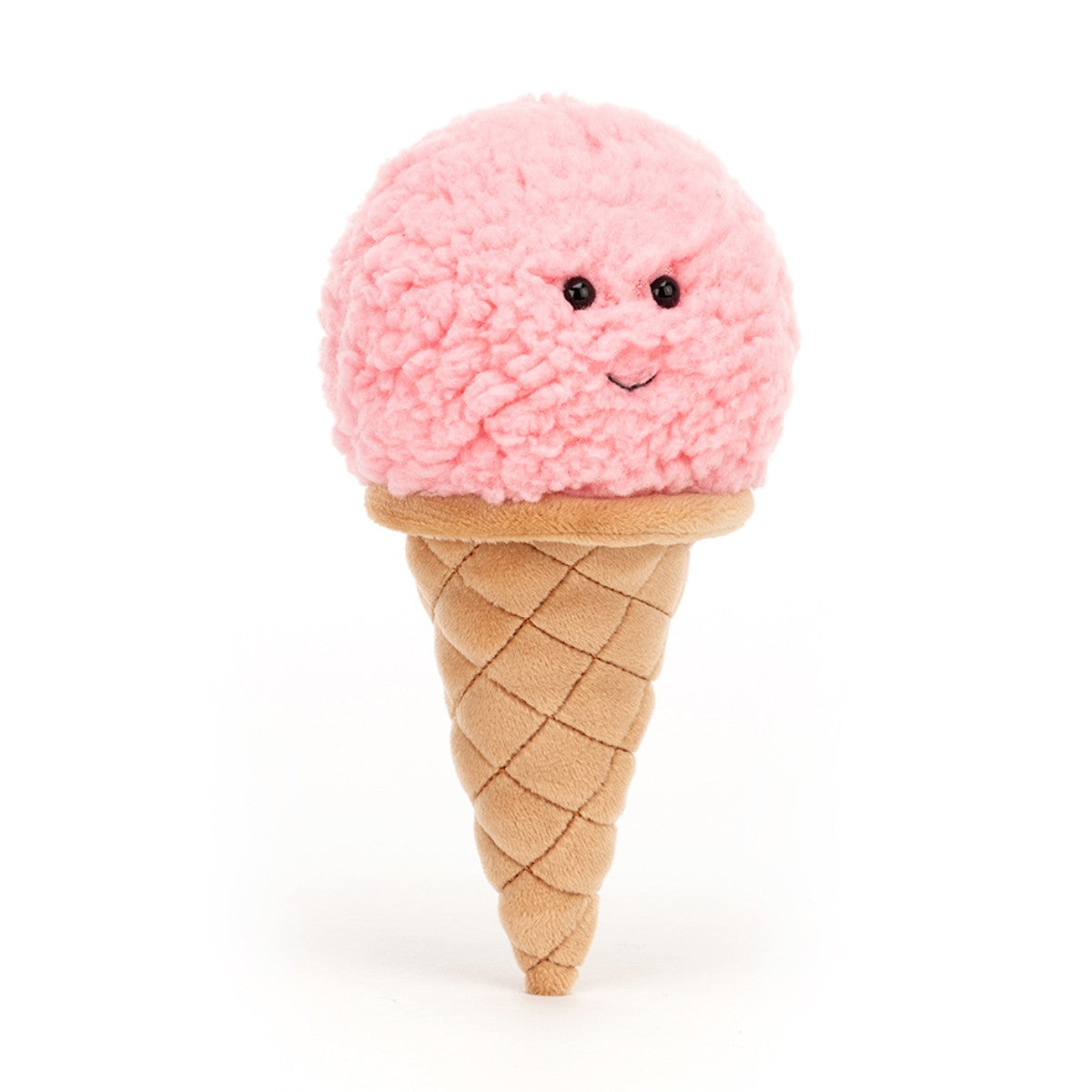 Jellycat bamse, Ice Cream jordbær - 18 cm