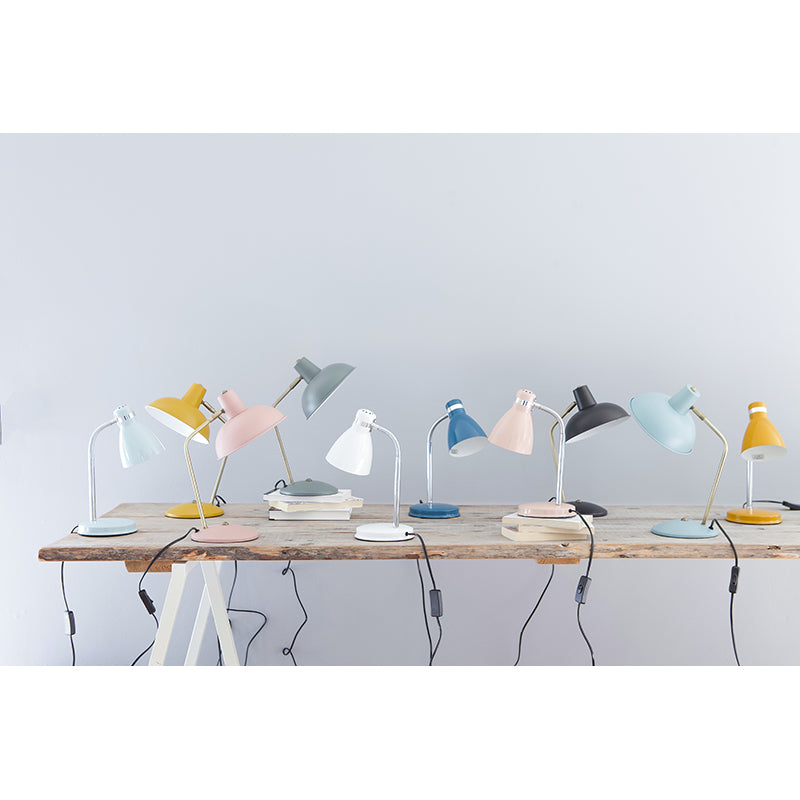 Leitmotiv Hood bordlampe i metall, Iron jungle green