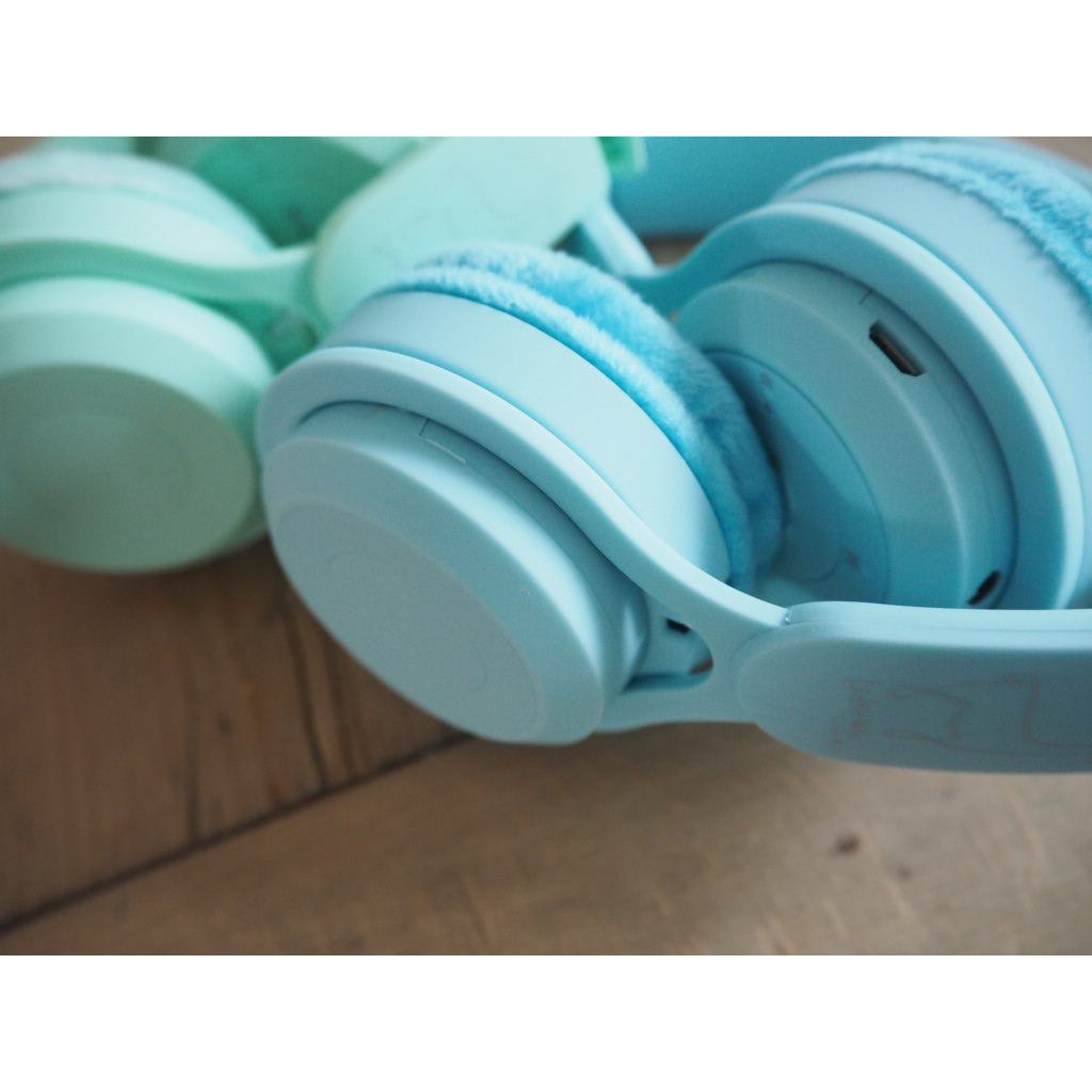 Lalarma trådløse hodetelefoner m. max 85 DB, Blue pastell