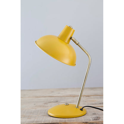 Leitmotiv Hood bordlampe i metal, Matt curry yellow