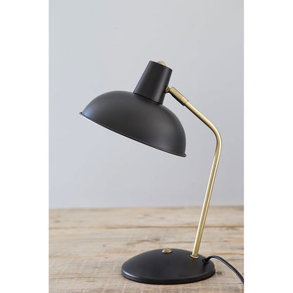 Leitmotiv Hood bordlampe i metall, Iron matt black