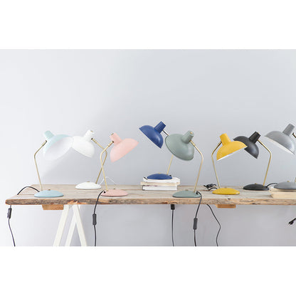 Leitmotiv Hood bordlampe i metall, Iron matt white