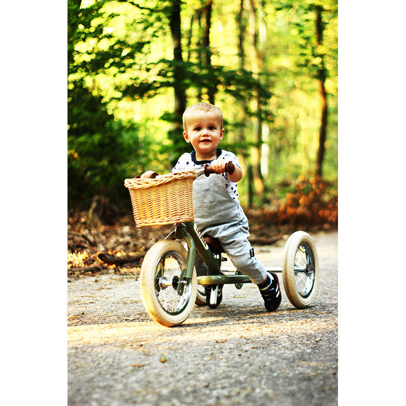 Trybike flettet sykkelkurv