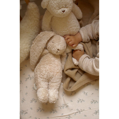 Moonie 2.0, økologisk Humming kanin med pink noise og lampe – Sand