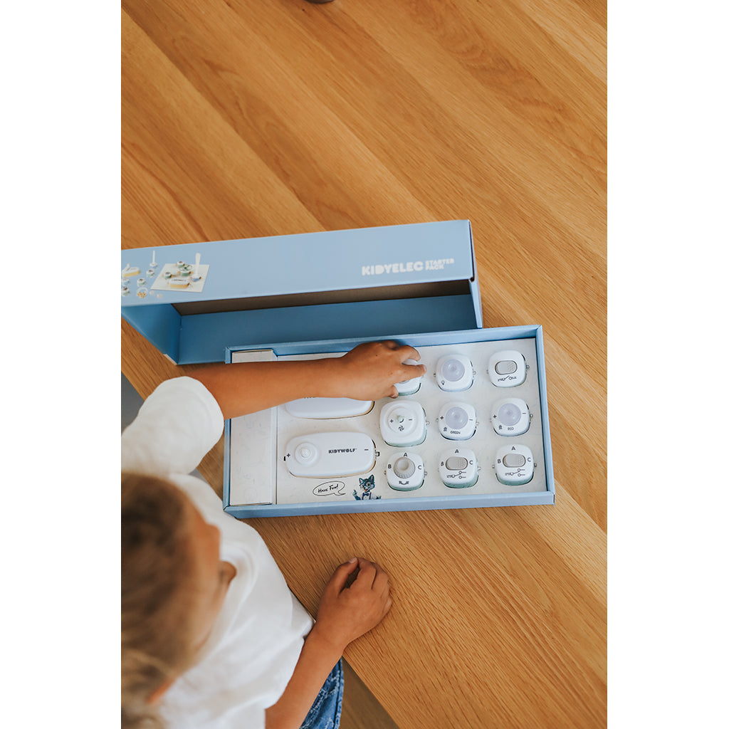 Kidyelec-Starter - Eksperimentsett om strøm og elektrisitet - 11 deler