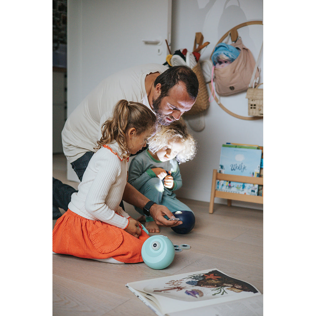 Kidystar, roterende billedprojektor – Ocean/hav-tema