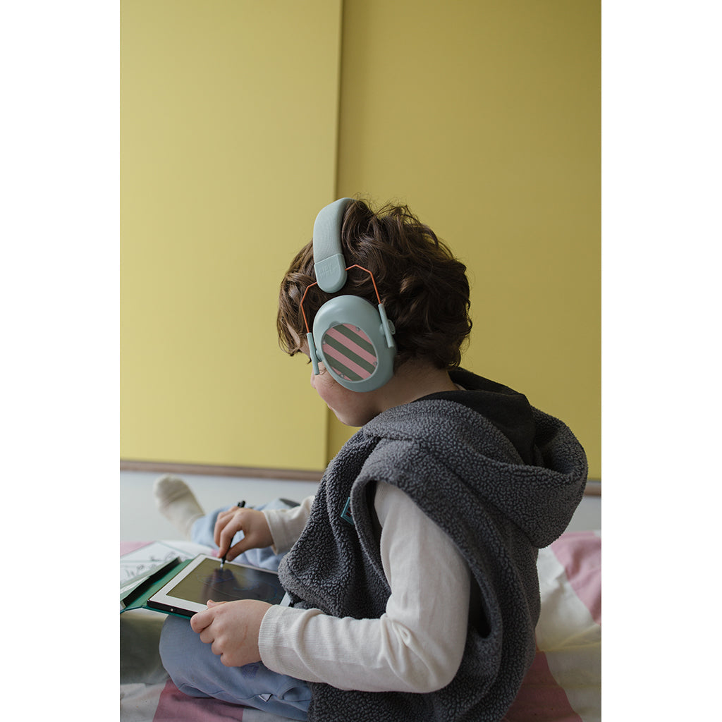 Kidynoise, Støyreducerende hørselsvern for barn, foldbar - Green