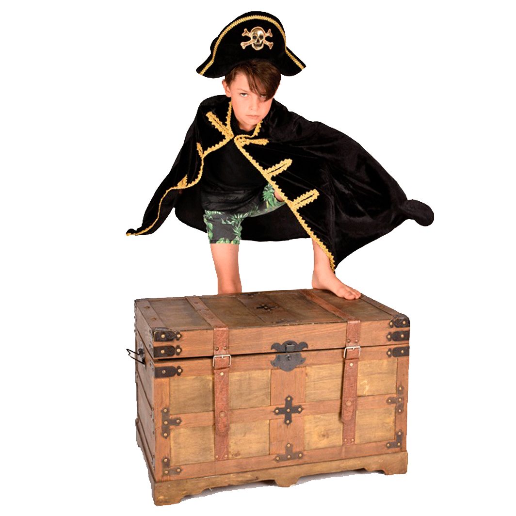 Den Goda Fen utkledning, Pirathatt og kappe - Str. 3-8 år